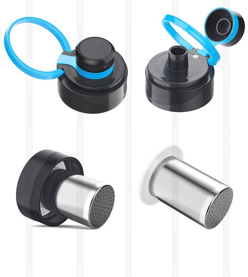 運動玻璃水杯子燜燒罐飯盒保溫壺產(chǎn)品圖c4d建模渲染8