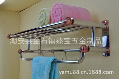 【彩塘2013年新款不銹鋼浴巾架毛巾架五金衛浴掛件款式精美型號201】價格,廠家,圖片,其他水暖衛浴五金,潮安縣金石鎮臻寶五金制品廠-