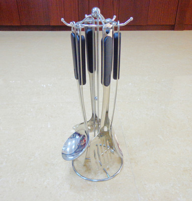 揭陽(yáng)廚具 無磁厘圓柄廚具七件套全面解析