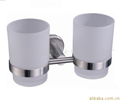 歐米加衛(wèi)浴供應(yīng)304不銹鋼19045雙杯架 品質(zhì)水暖五金的選擇